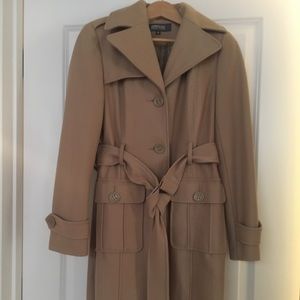 Mid length wool coat